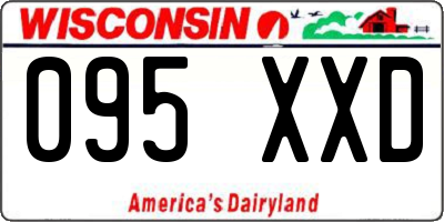 WI license plate 095XXD