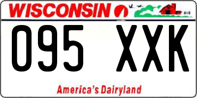 WI license plate 095XXK