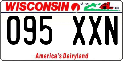 WI license plate 095XXN
