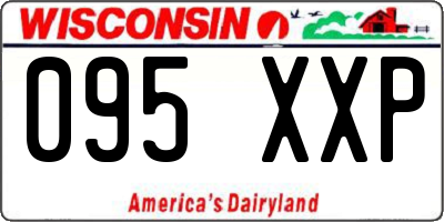 WI license plate 095XXP