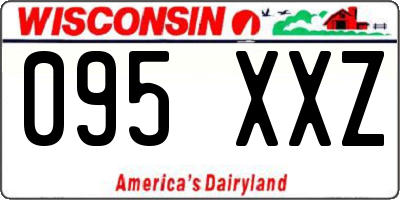 WI license plate 095XXZ