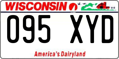 WI license plate 095XYD