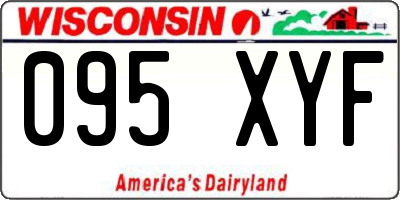 WI license plate 095XYF