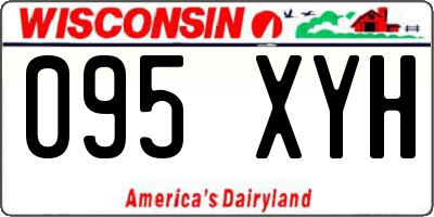 WI license plate 095XYH