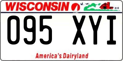 WI license plate 095XYI