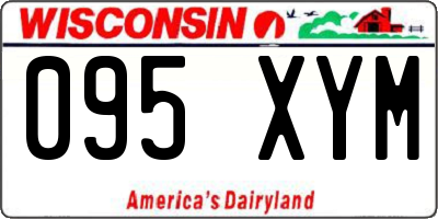 WI license plate 095XYM