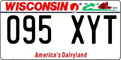 WI license plate 095XYT