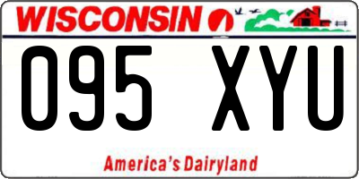 WI license plate 095XYU