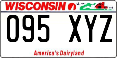 WI license plate 095XYZ