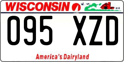 WI license plate 095XZD