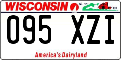 WI license plate 095XZI