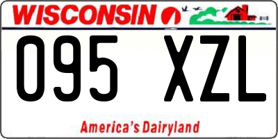 WI license plate 095XZL