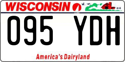 WI license plate 095YDH