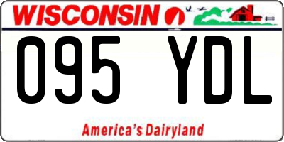 WI license plate 095YDL