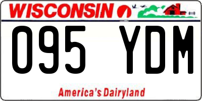 WI license plate 095YDM