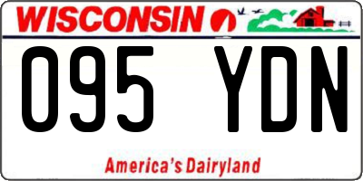 WI license plate 095YDN