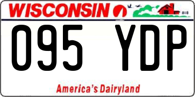 WI license plate 095YDP