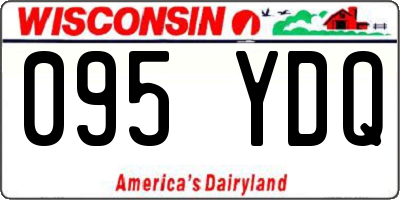 WI license plate 095YDQ