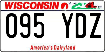 WI license plate 095YDZ