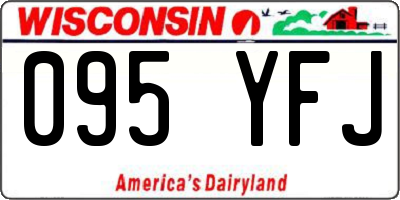 WI license plate 095YFJ