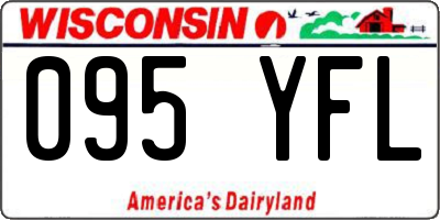 WI license plate 095YFL