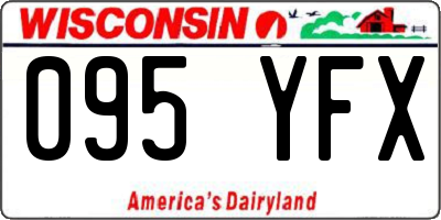 WI license plate 095YFX
