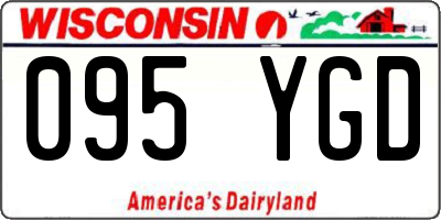 WI license plate 095YGD