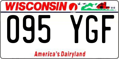 WI license plate 095YGF