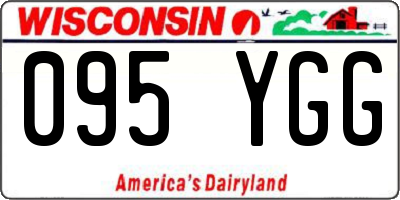 WI license plate 095YGG