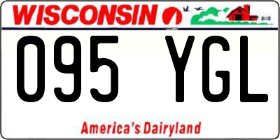 WI license plate 095YGL