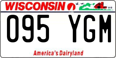 WI license plate 095YGM