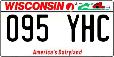 WI license plate 095YHC