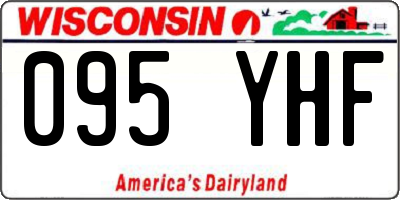 WI license plate 095YHF