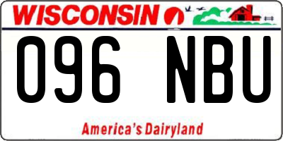 WI license plate 096NBU