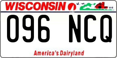 WI license plate 096NCQ