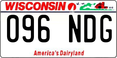 WI license plate 096NDG