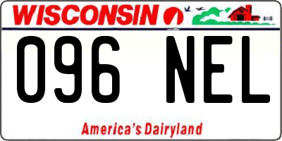 WI license plate 096NEL