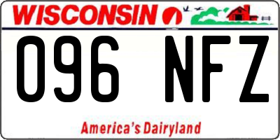 WI license plate 096NFZ