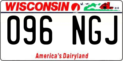 WI license plate 096NGJ