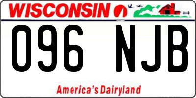 WI license plate 096NJB