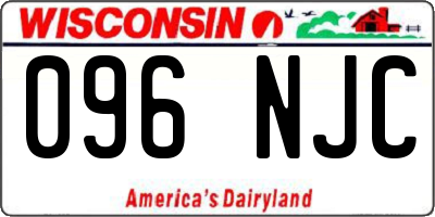 WI license plate 096NJC