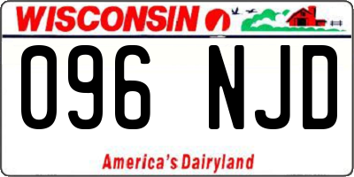 WI license plate 096NJD