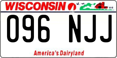 WI license plate 096NJJ