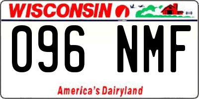 WI license plate 096NMF