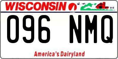 WI license plate 096NMQ