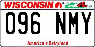 WI license plate 096NMY