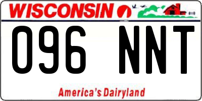 WI license plate 096NNT