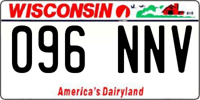 WI license plate 096NNV
