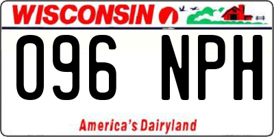 WI license plate 096NPH
