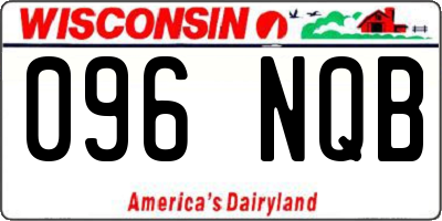WI license plate 096NQB